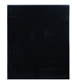 Films pour fenêtre 3 pcs statique dépoli noir PVC