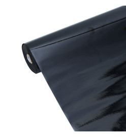 Films pour fenêtre 3 pcs statique dépoli noir PVC