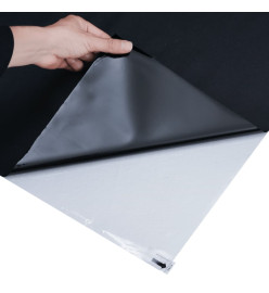 Films pour fenêtre 5 pcs statique dépoli noir PVC