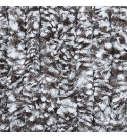 Rideau anti-mouches marron et beige 100x230 cm chenille