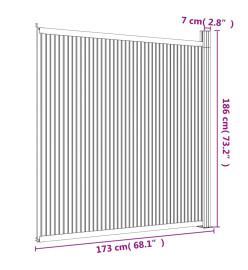 Panneaux de clôture marron 173x186 cm WPC