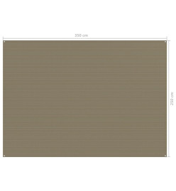 Tapis de tente 250x350 cm Taupe