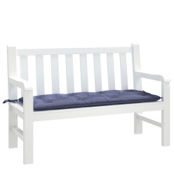 Coussin de banc de jardin bleu marine 120x50x7 cm tissu oxford