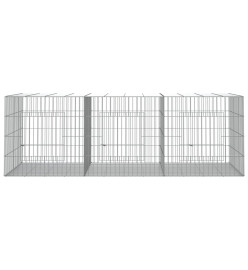 Cage à lapin 3 panneaux 163x79x54 cm Fer galvanisé