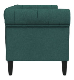 Canapé Chesterfield 2 places vert foncé tissu