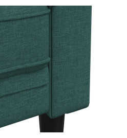 Canapé Chesterfield 2 places vert foncé tissu