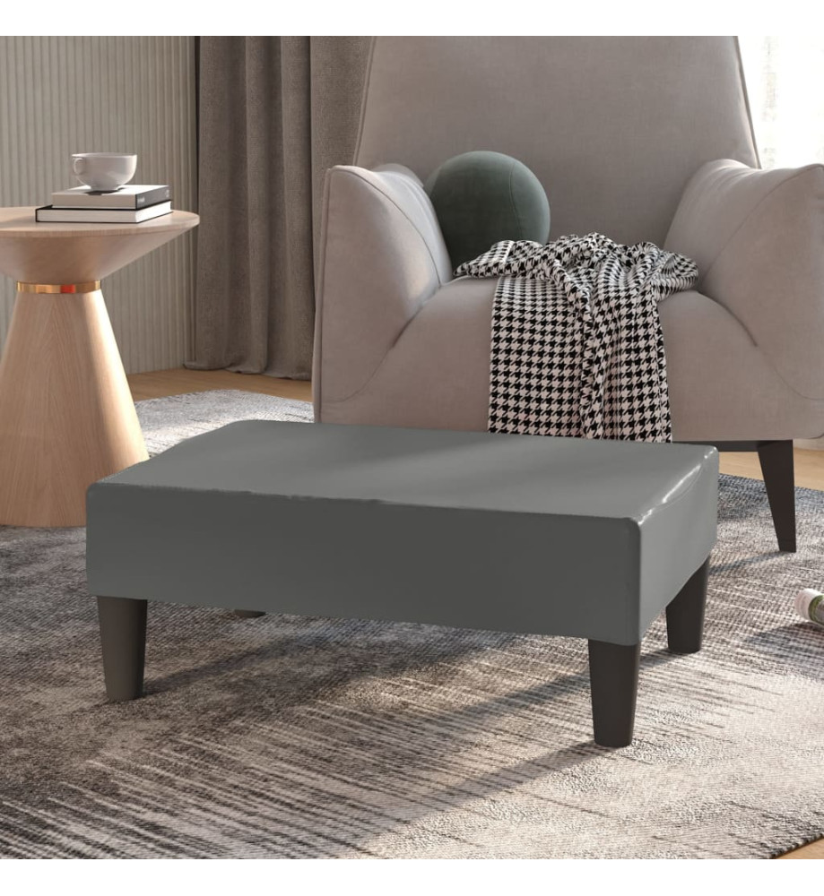 Repose-pied Gris 78x56x32 cm Similicuir