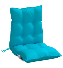 Coussins de chaise à dossier bas lot de 4 turquoise