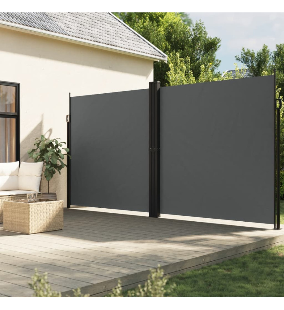 Auvent latéral rétractable anthracite 200x600 cm Auvent latéral rétractable anthracite 200x600 cm