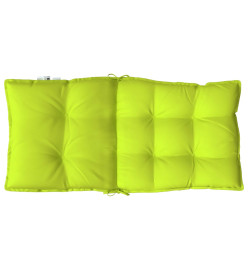 Coussins de chaise à dossier bas lot de 2 vert vif