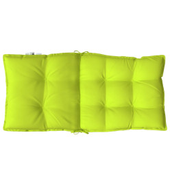 Coussins de chaise à dossier bas lot de 6 vert vif