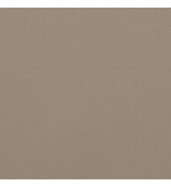 Coussins de chaise à dossier bas lot de 2 taupe tissu oxford