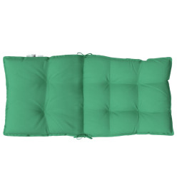 Coussins de chaise à dossier bas lot de 6 vert tissu oxford