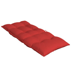 Coussins de chaise à dossier haut lot de 6 rouge tissu oxford