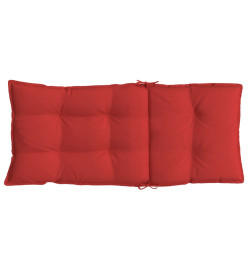 Coussins de chaise à dossier haut lot de 6 rouge tissu oxford