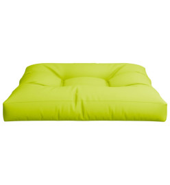 Coussin de palette vert brillant 80x80x12 cm tissu