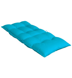 Coussins de chaise à dossier haut lot de 6 turquoise