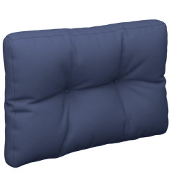 Coussin de palette bleu marine 50x40x12 cm tissu