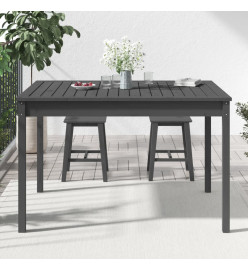 Table de jardin gris 121x82,5x76 cm bois massif de pin