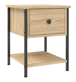 Table de chevet chêne sonoma 34x35,5x45 cm bois d'ingénierie