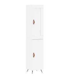 Buffet haut Blanc 34,5x34x180 cm Bois d'ingénierie