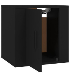 Meubles TV muraux 2 pcs Noir 40x34,5x40 cm