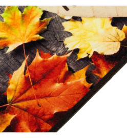 Tapis de cuisine lavable impression d'automne 60x300 cm velours