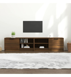 Meubles TV 2 pcs Chêne marron 80x35x36,5 cm Bois d'ingénierie