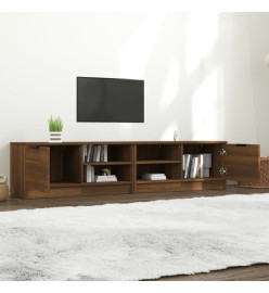 Meubles TV 2 pcs Chêne marron 80x35x36,5 cm Bois d'ingénierie