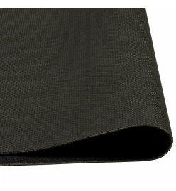 Tapis de cuisine lavable imprimé tasse noir 60x180 cm velours