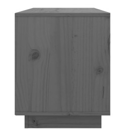 Meuble TV Gris 74x35x44 cm Bois de pin massif