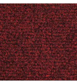 Tapis autoadhésifs de marches 5 pcs Rouge 56x17x3 cm Aiguilleté