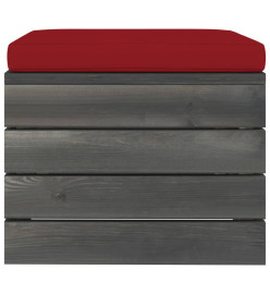 Salon palette de jardin 11 pcs avec coussins Bois de pin massif