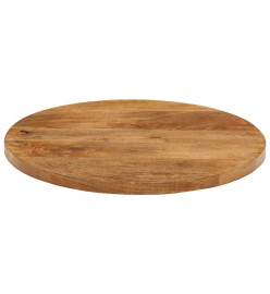 Dessus de table Ø 40x3,8 cm rond bois de manguier massif