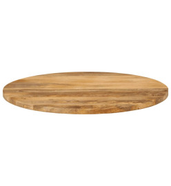 Dessus de table Ø 80x3,8 cm rond bois de manguier massif