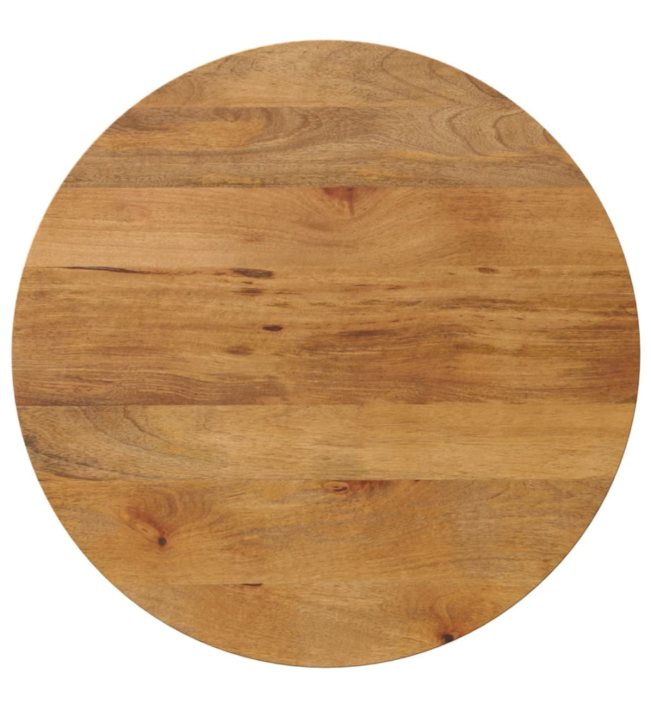 Dessus de table Ø 80x2,5 cm rond bois de manguier massif