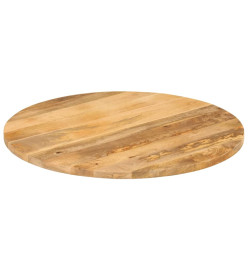 Dessus de table Ø 70x3,8 cm rond bois de manguier massif