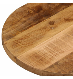 Dessus de table 110x40x3,8cm ovale bois massif de manguier brut