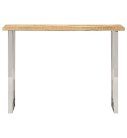 Table console à live edge 105x33x76 cm bois de manguier massif