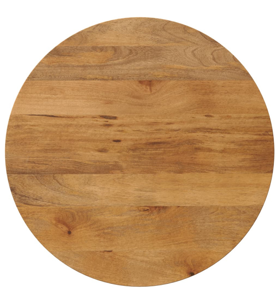 Dessus de table Ø 80x3,8 cm rond bois de manguier massif