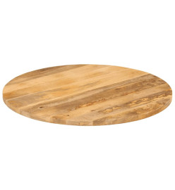 Dessus de table Ø 80x2,5 cm rond bois de manguier massif