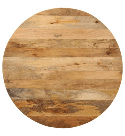 Dessus de table Ø 70x2,5 cm rond bois de manguier massif