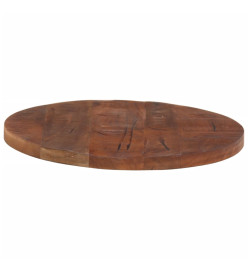 Dessus de table Ø 60x3,8 cm rond bois massif de récupération