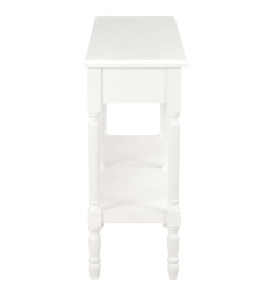 Buffet blanc 150x35x77 cm bois massif