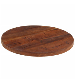 Dessus de table Ø 50x2,5 cm rond bois massif de récupération