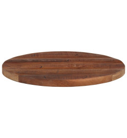 Dessus de table Ø 50x2,5 cm rond bois massif de récupération