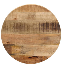 Dessus de table Ø 60x3,8 cm rond bois massif de manguier brut