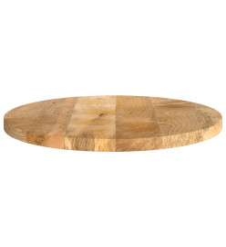 Dessus de table Ø 50x2,5 cm rond bois de manguier massif