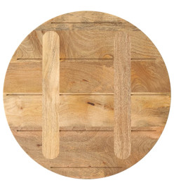 Dessus de table Ø 50x2,5 cm rond bois de manguier massif