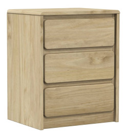 Table de chevet SAUDA chêne 44x35x56 cm bois de pin massif